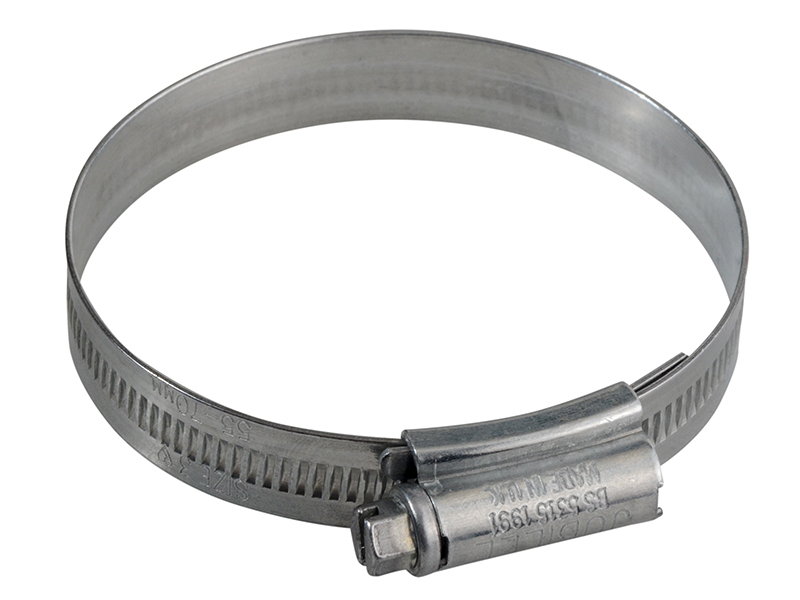 JUB3 - 3 Zinc Protected Hose Clip 55 - 70mm (2.1/8 - 2.3/4in) (bag of 10)