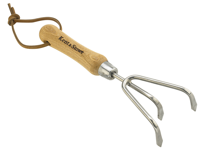 Stainless Steel Hand 3-Prong Cultivator FSC