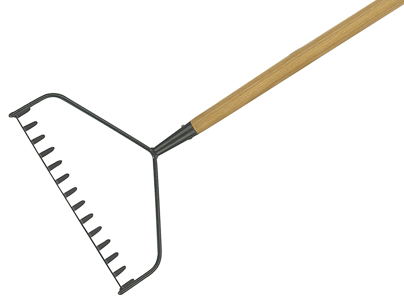 Carbon Steel Long Handled Soil Rake FSC