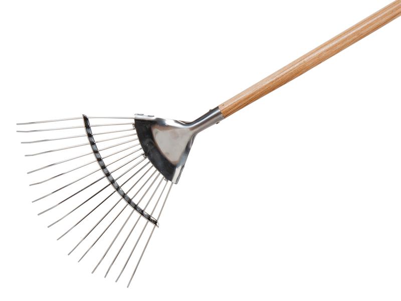 Stainless Steel Garden Life Lawn & Leaf Rake FSC