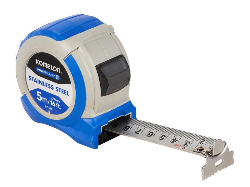 KOMIPT57E - Stainless Steel PowerBlade Pocket Tape 5m/16ft (Width 27mm)