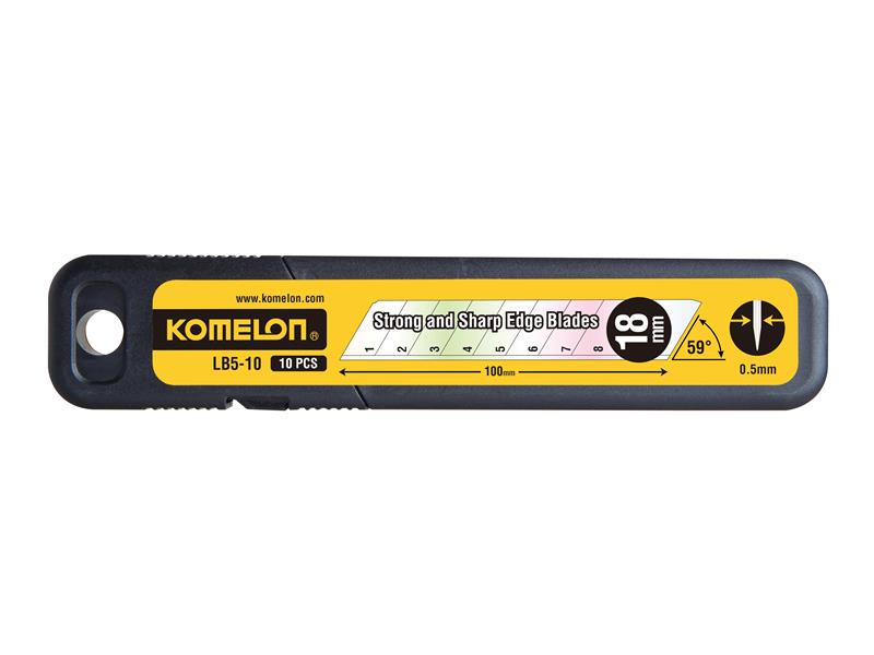KOMLB510 - Snap-Off Blades 18mm (Pack 10)