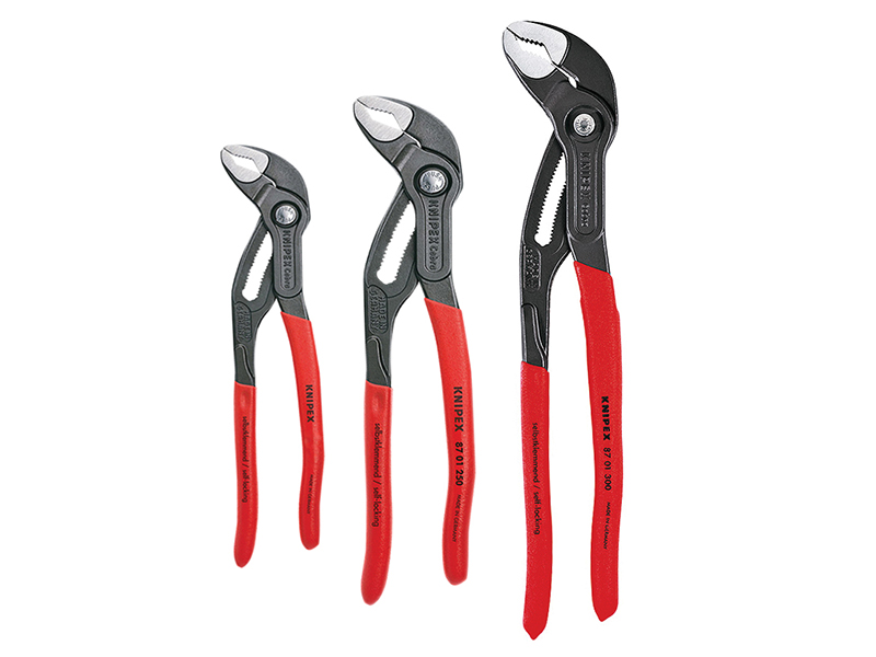 Cobra Water Pump Pliers 3 Piece Set (180mm 250mm & 300mm)