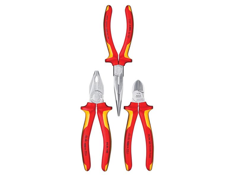 KPX002012 - Elektro VDE Pliers Set 3 Piece