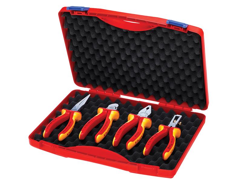 VDE Pliers Set In Case 4 Piece