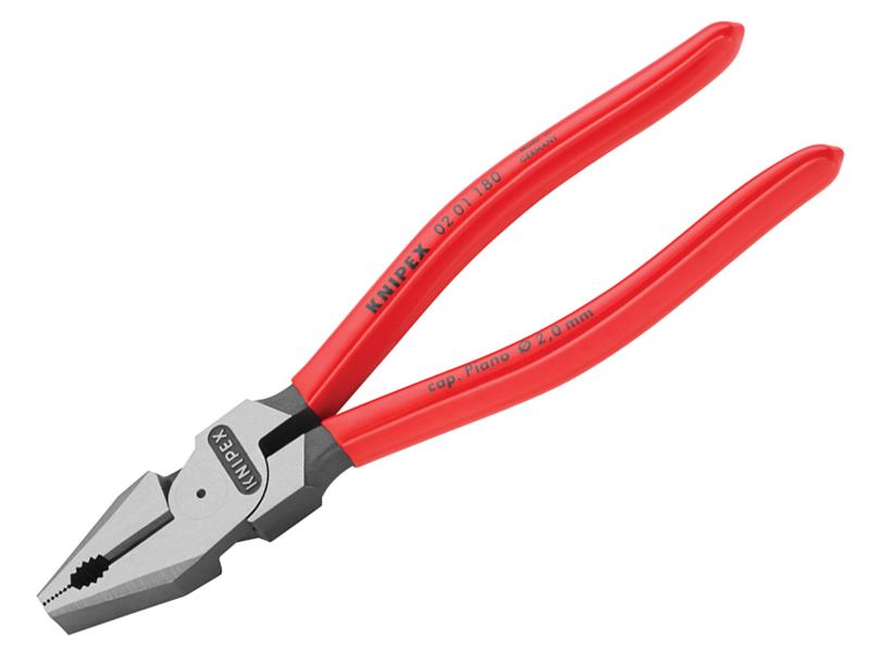 High Leverage Combination Pliers PVC Grip 180mm (7in)