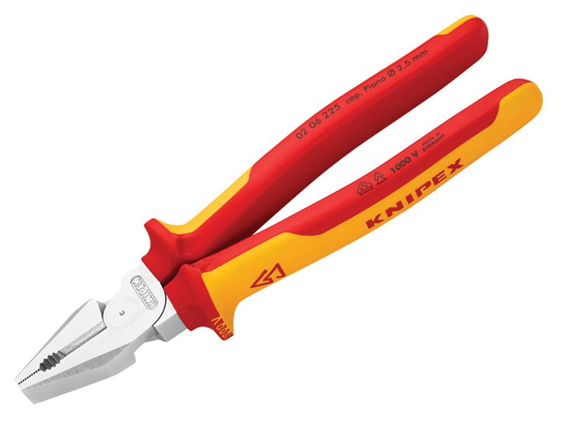KPX0206225 - VDE High Leverage Combination Pliers 225mm