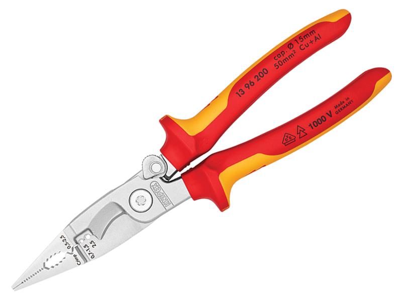 KPX1396200 - VDE Multifunctional Installation Pliers with Opening Spring 200mm