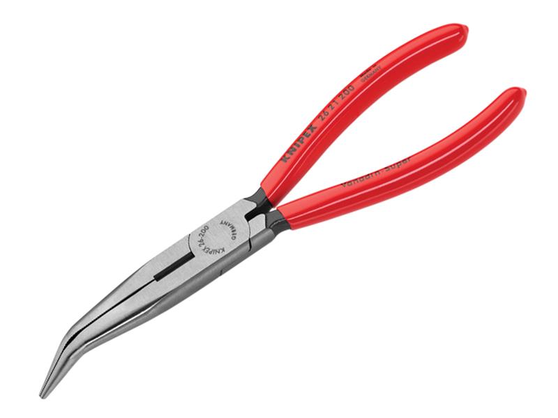 KPX2621200 - Bent Snipe Nose Side Cutting Pliers PVC Grip 200mm (8in)