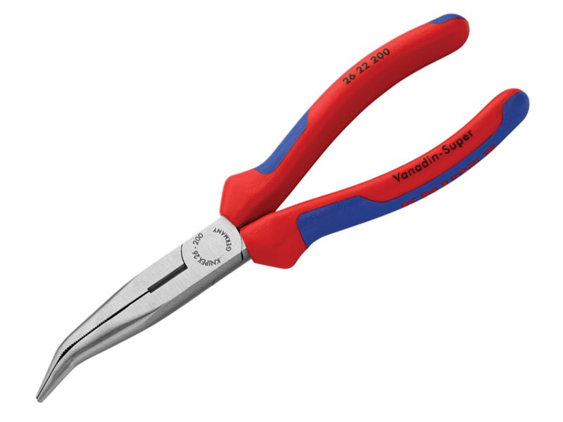 KPX2622200 - Bent Snipe Nose Side Cutting Pliers Multi-Component Grip 200mm (8in)