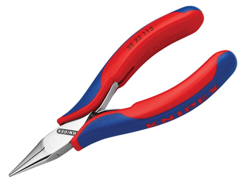 Electronics Half Round Jaw Pliers Multi-Component Grip 115mm
