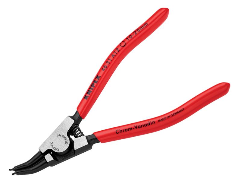 KPX4631A12 - Circlip Pliers External 45° Bent Tip 10-25mm A12