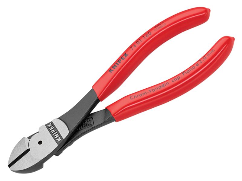High Leverage Diagonal Cutters PVC Grip 160mm (6.1/4in)