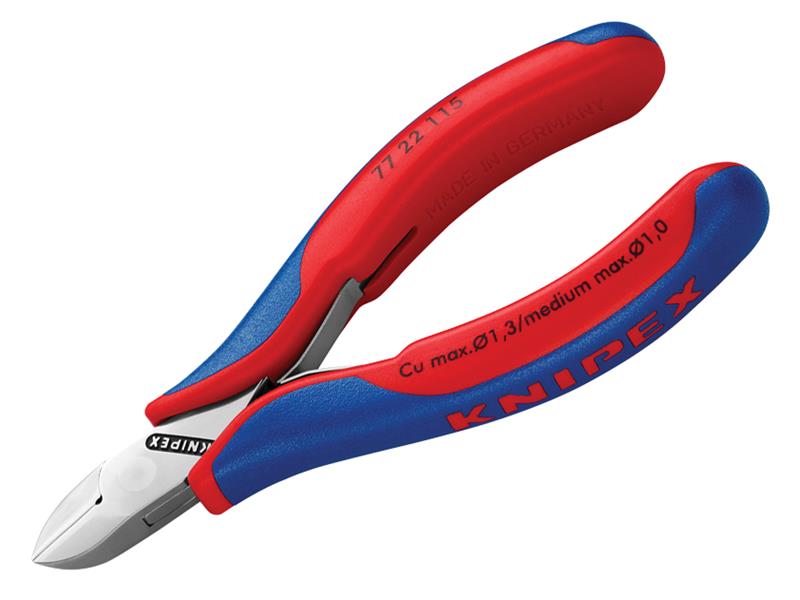 Electronic Diagonal Cut Pliers - Round Non Bevelled 115mm