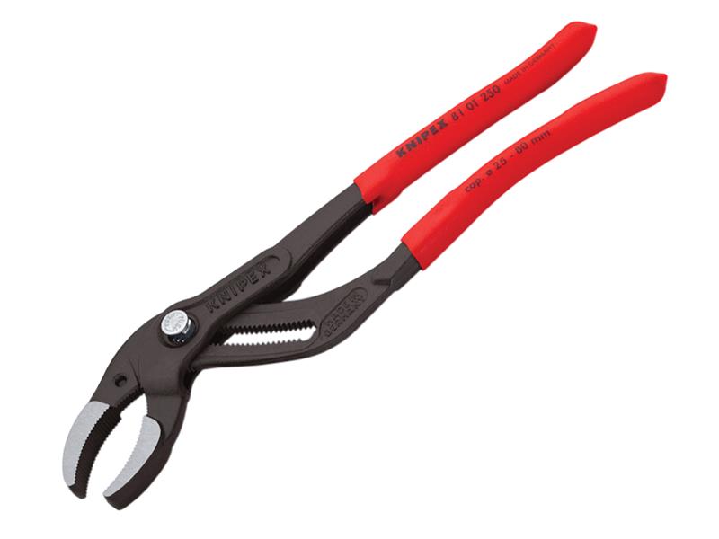 Plastic Pipe Grip Pliers Black 250mm - 80mm Capacity