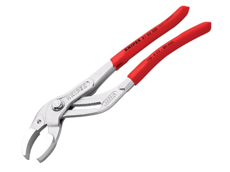 Plastic Pipe Grip Pliers Chrome 250mm - 80mm Capacity