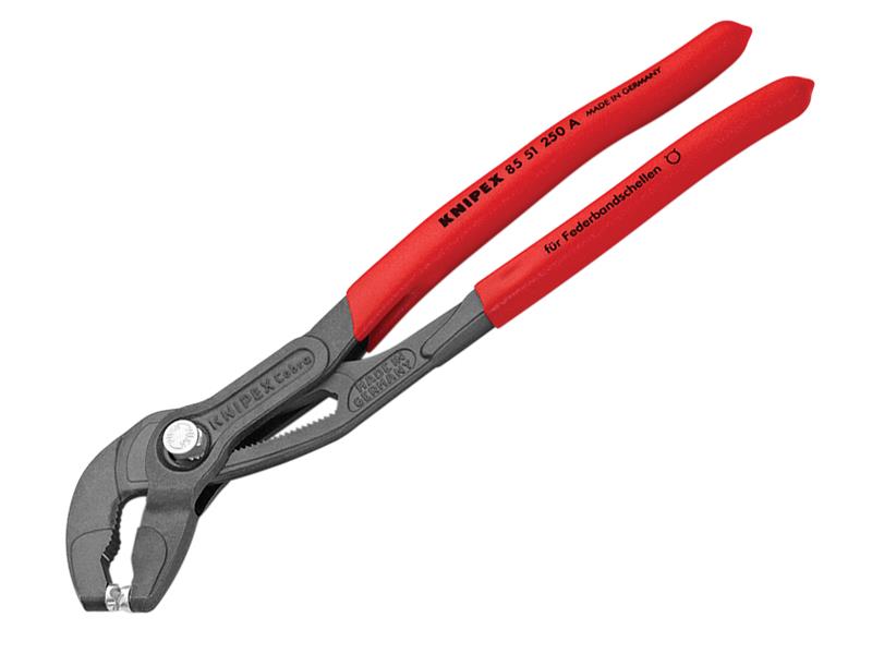 Spring Hose Clamp Pliers with Quick-Set Adjustment 250mm Capacity 70mm
