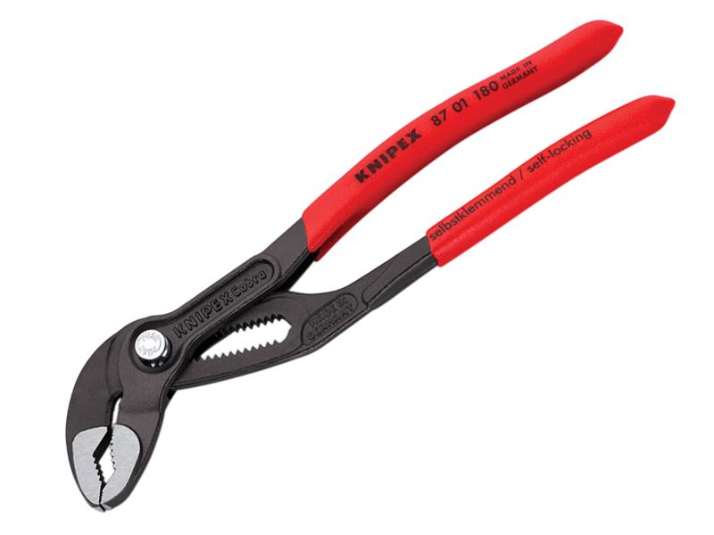 Cobra Water Pump Pliers PVC Grip 180mm - 36mm Capacity