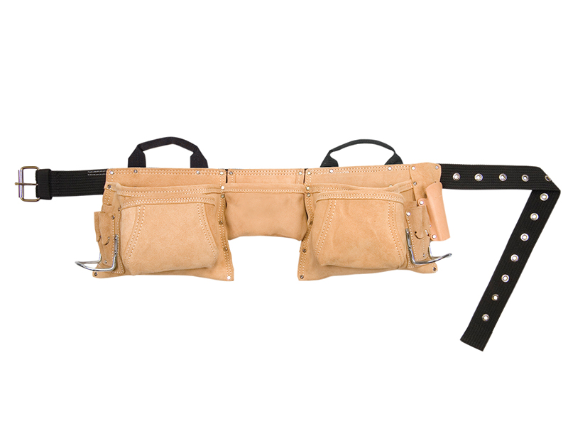 KUNAP527X - AP-527X Heavy-Duty Leather Work Apron 12 Pocket