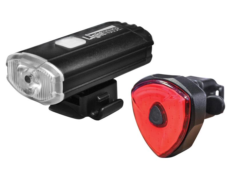 L/HEBIKEFRR - Elite Rechargeable LED Bike Light Set