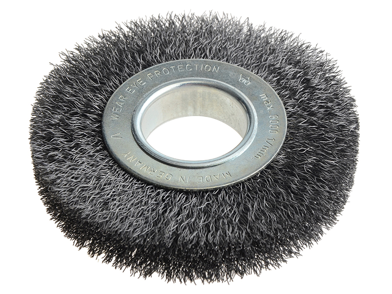 LES334162 - Wheel Brush D125mm x W20-22 x 40 Bore Set 2 Steel Wire 0.30