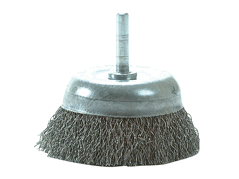 LES43013307 - DIY Cup Brush with Shank 75mm 0.35 Steel Wire