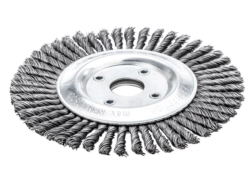 LES47320140 - Pipeline Brush 40 Knots 125 x 22.2mm Bore Steel Wire