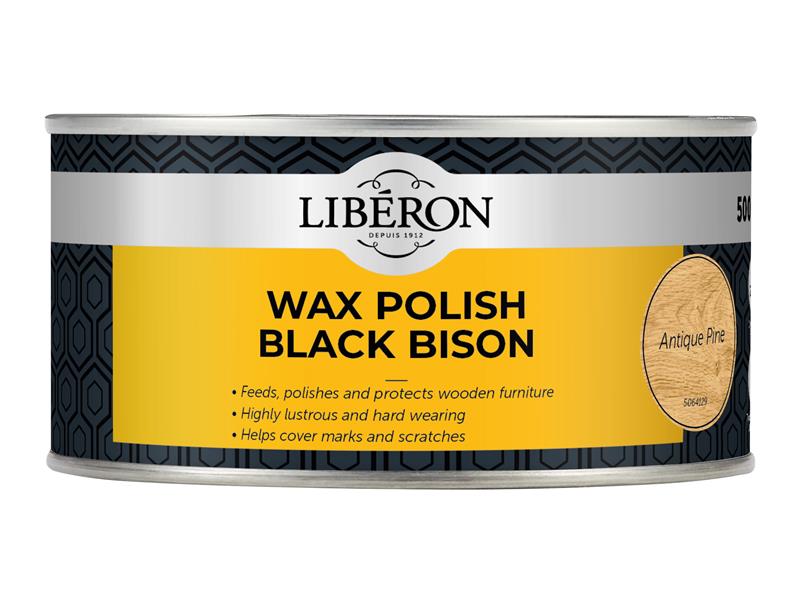 LIBBBPWAP500 - Wax Polish Black Bison Antique Pine 500ml