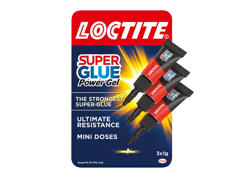 Super Glue-3 Power Gel Tube 3 x 1g