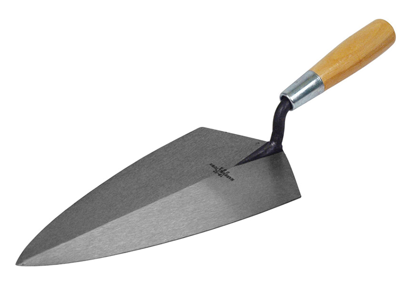 M/T1912 - 19 Philadelphia Pattern Brick Trowel Wooden Handle 12in