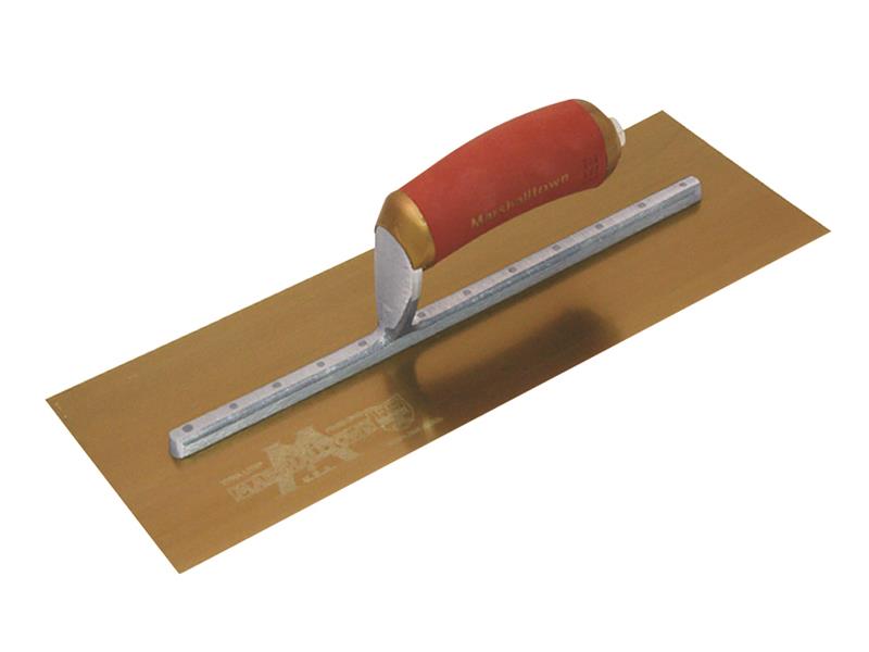 MPB13GSD Pre-Worn PermaShape Finishing Gold S/S Trowel DuraSoft 13 x 5in