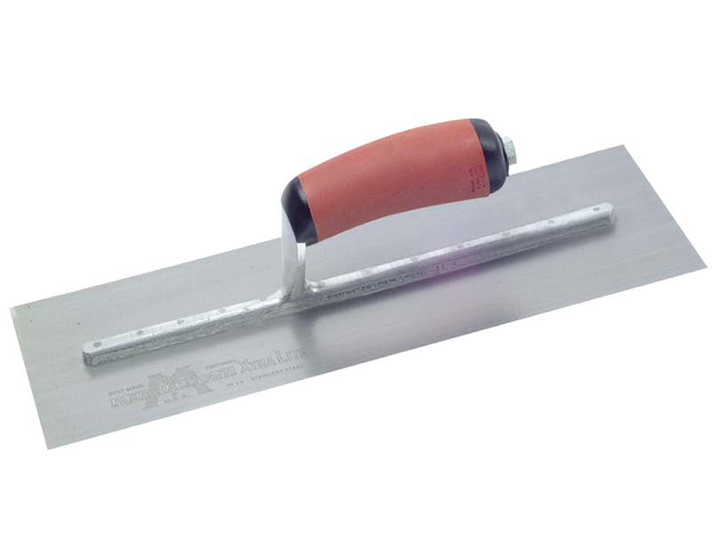MPB14SSD Pre-Worn PermaShape Finishing S/S Trowel DuraSoft Handle 14 x 5in