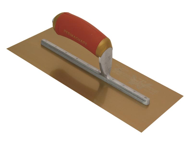 MPB1GSD Pre-Worn PermaShape Finishing Gold S/S Trowel DuraSoft 11 x 4.1/2in