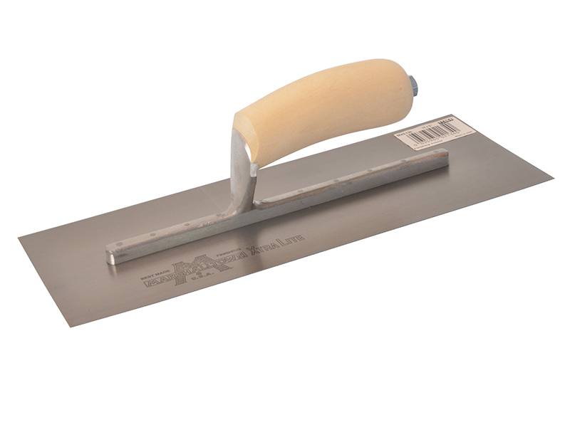 M/TMXS13 - MXS13 Plasterer's Finishing Trowel Wooden Handle 13 x 5in