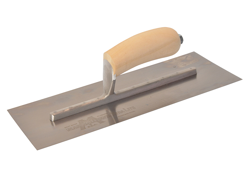 M/TMXS13SS - MXS13SS Plasterer's Finishing Trowel Stainless Steel Wooden Handle 13 x 5in