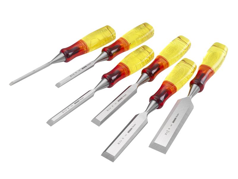 M373 Bevel Edge Chisel Splitproof Handle Set 6 Piece