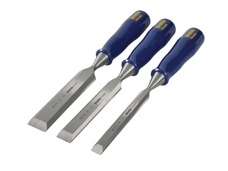 M444 Bevel Edge Chisel Blue Chip Handle Set 3 Piece