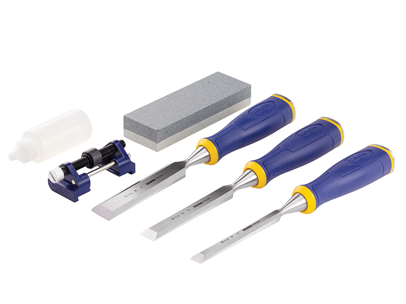 MS500 ProTouch All-Purpose Chisel Set 3 Piece + Sharpening Kit