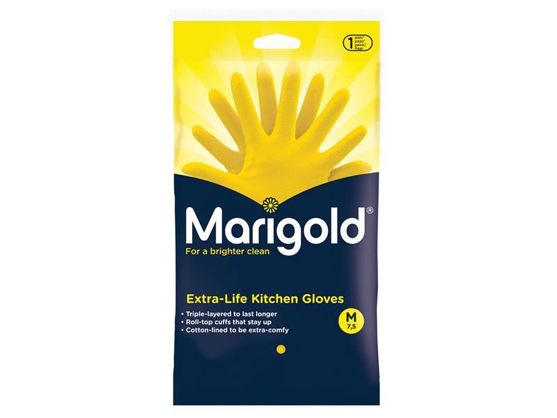 MGD145407 - Extra-Life Kitchen Rubber Gloves - Medium (6 Pairs)