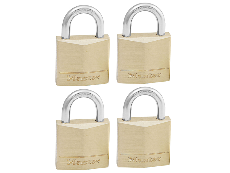 MLK130Q - Solid Brass 30mm Padlock 4-Pin - Keyed Alike x 4