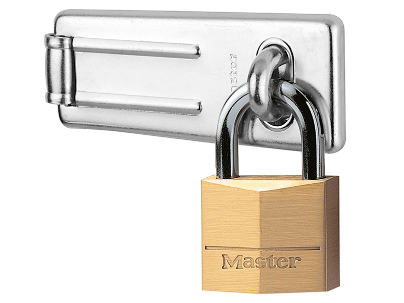 MLK140703 - Hasp 89mm + Solid Brass Padlock 40mm