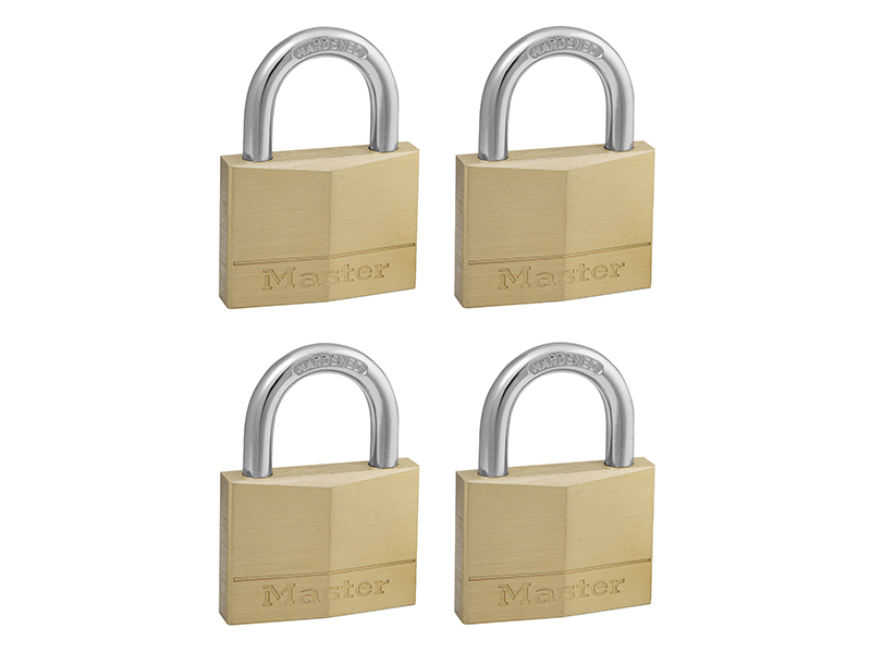 MLK150Q - Solid Brass 50mm Padlock 5-Pin - Keyed Alike x 4