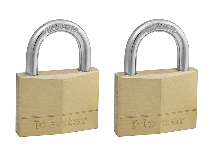 MLK150T - Solid Brass 50mm Padlock 5-Pin - Keyed Alike x 2