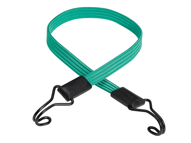 MLK3225E - Flat Bungee 80cm Green Double Hook