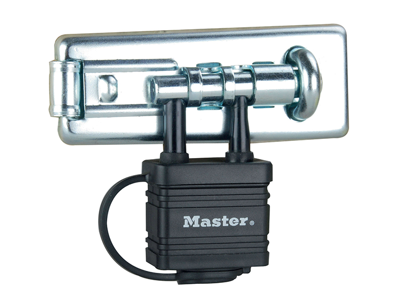 MLK471 - Bolt Hasp with Integrated Lock 110mm