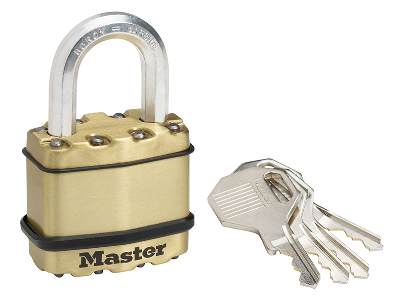 MLKM1B - Excell Brass Finish 45mm Padlock 4-Pin