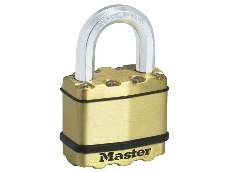 MLKM5B - Excell Brass Finish 50mm Padlock 4-Pin