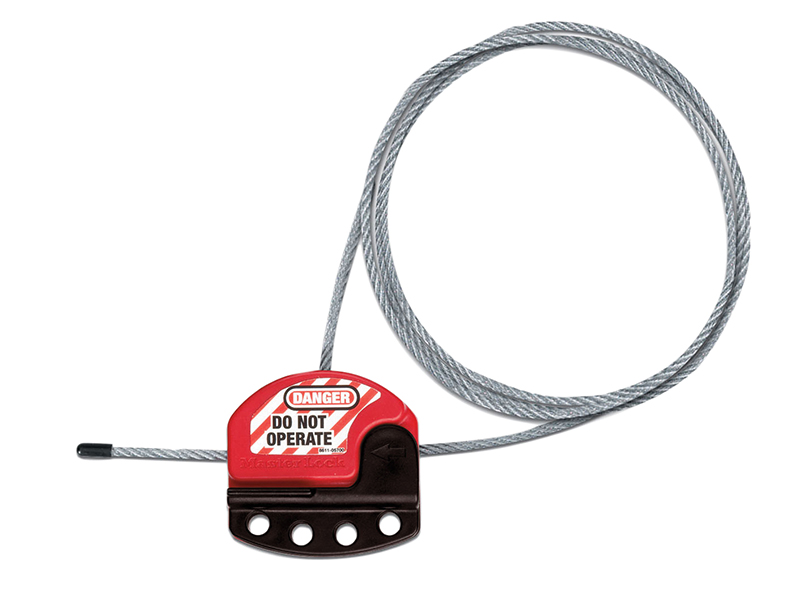 MLKS806 - Four Padlock Lockout Hasp with Adjustable Cable 1.8m