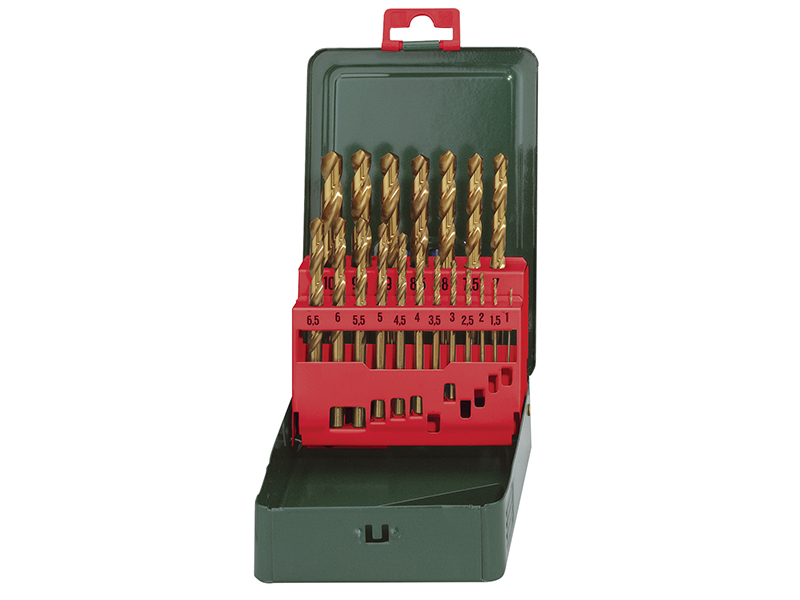 HSS-Tin Drill Bit Set 19 Piece