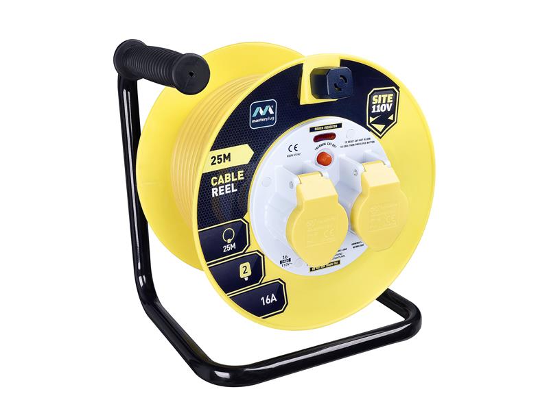 MSTLVCT25162 - Cable Reel 110V 16A Thermal Cut-Out 25m